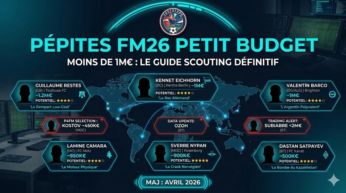 Топ-10 талантов до 1 млн евро в Football Manager 2026
