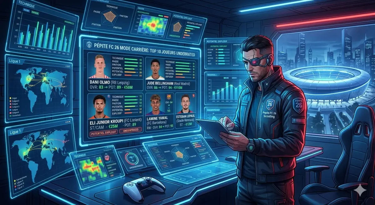 Pepite FC 26: Топ-10 недооценённых игроков для карьеры